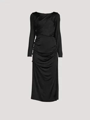 Hunewa Pleated Jersey Dress