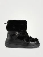 Insolux Faux Shearling-Trimmed Leather Boots