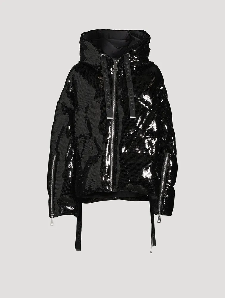 Puff Khris Scale Sequins Down Jacket