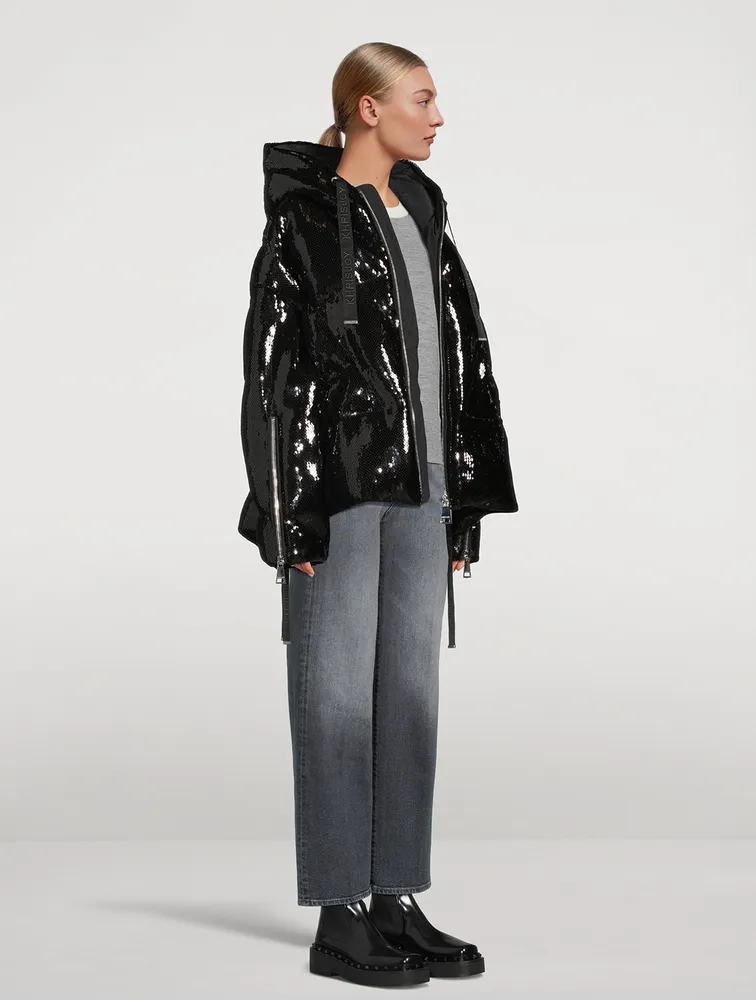Puff Khris Scale Sequins Down Jacket