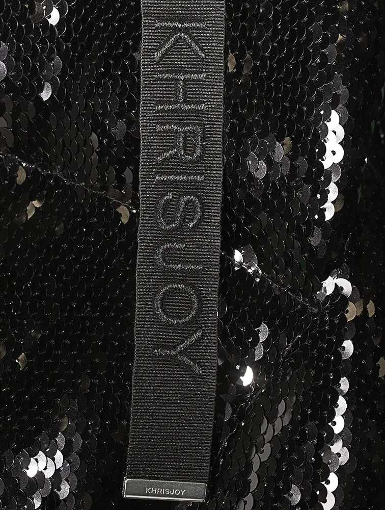 Puff Khris Scale Sequins Down Jacket