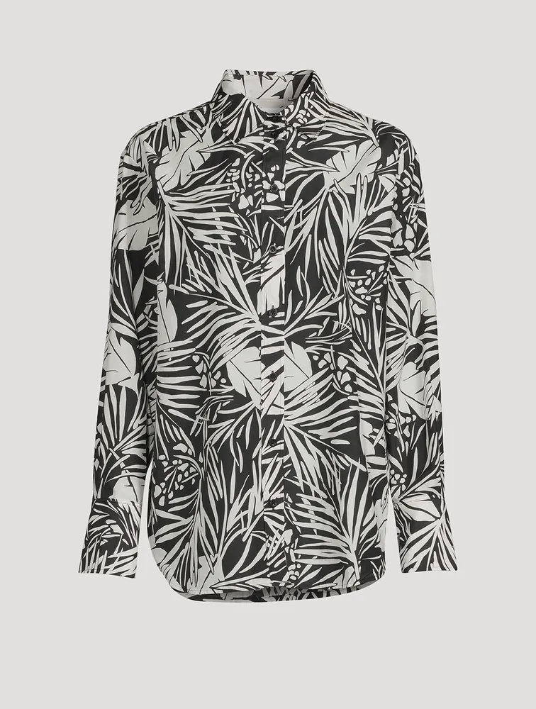 The Oversized Shirt Palm Print