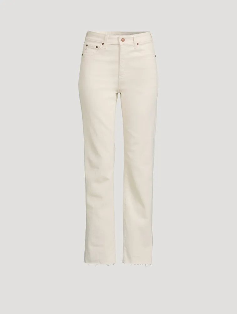 Saige High-Rise Straight Jeans