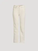 Saige High-Rise Straight Jeans