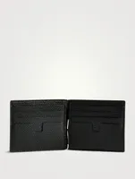 Grain Leather Money Clip Wallet