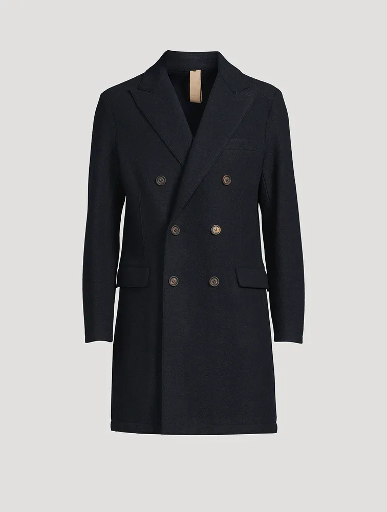 Wool Double-Breasted Coat