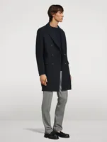 Wool Double-Breasted Coat