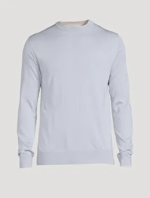 Wool And Silk Crewneck Sweater