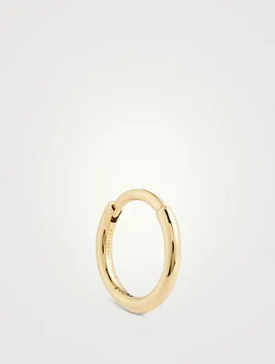 18K Gold Circle Hoop Earring