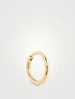 18K Gold Circle Hoop Earring