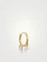 18K Gold Bohème Hoop Earring With Diamonds