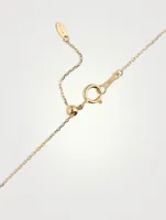 Danaé 18K Gold Necklace Dangle Necklace With Seven Diamonds