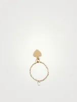 Danaé 18K Gold Chain Ring With Diamond