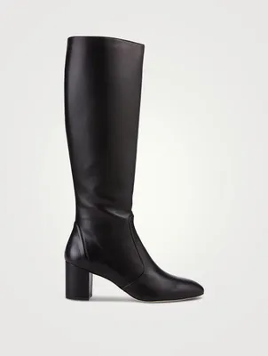Yuliana Leather Knee-High Boots