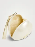 Micro Heart Bag With Pearl Crossbody Strap