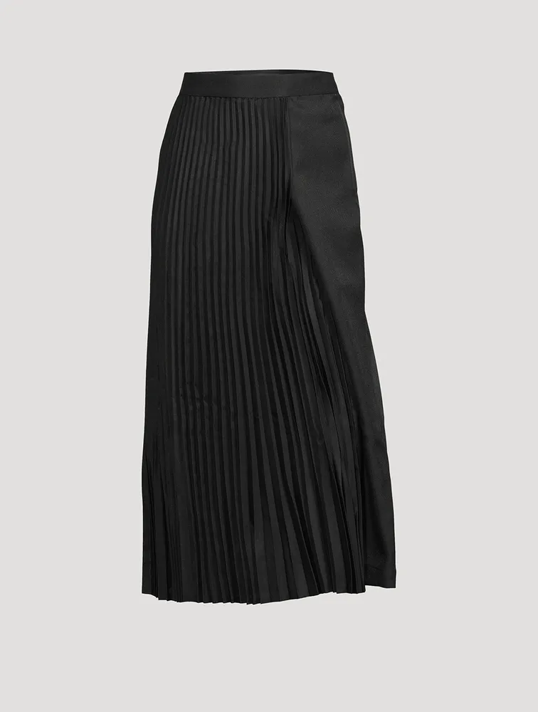 Pleated Midi Skirt