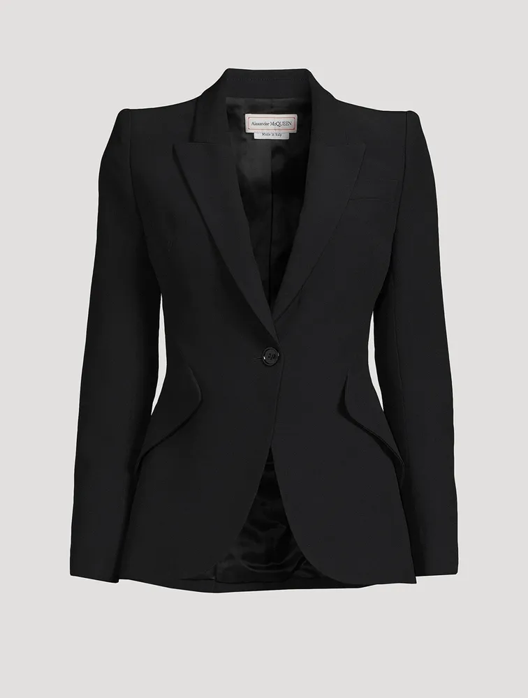 Leaf Crepe Blazer