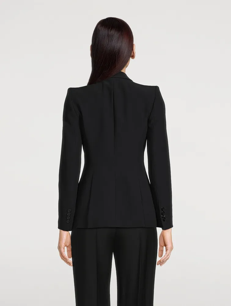 Leaf Crepe Blazer