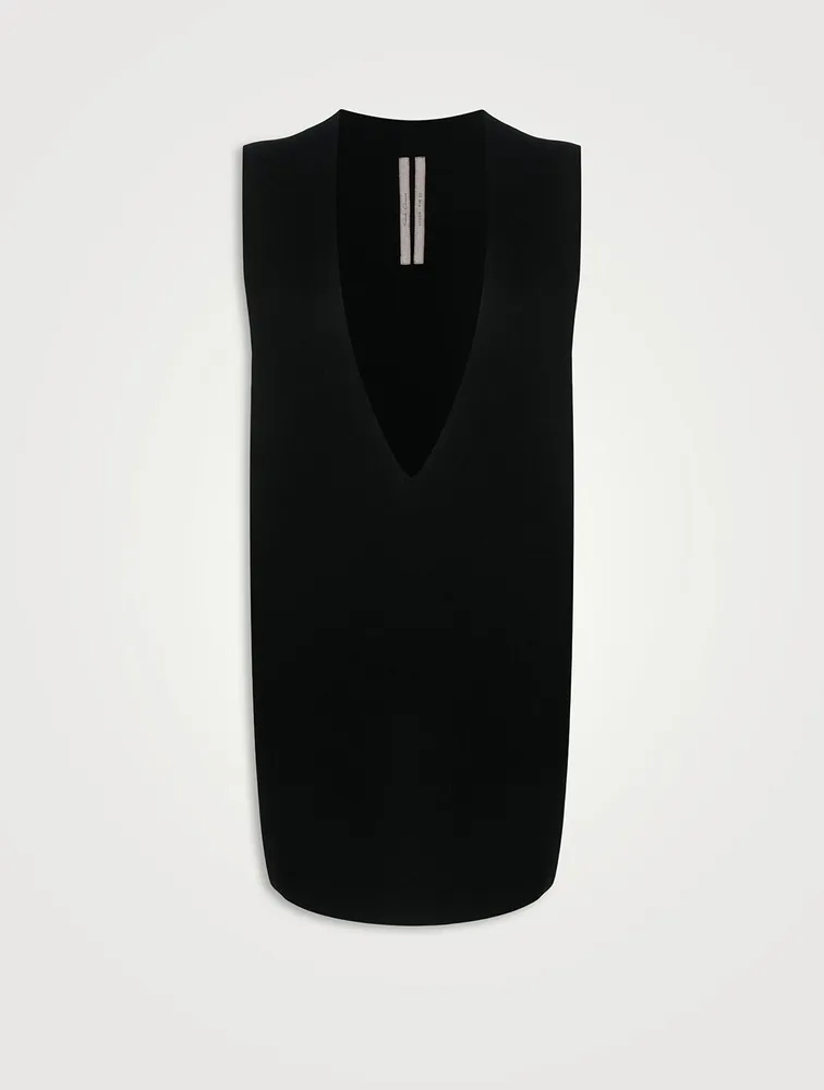 Cashmere And Wool Sleeveless Sweater
