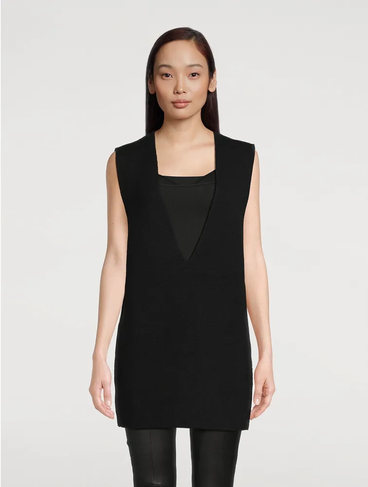 Cashmere And Wool Sleeveless Sweater