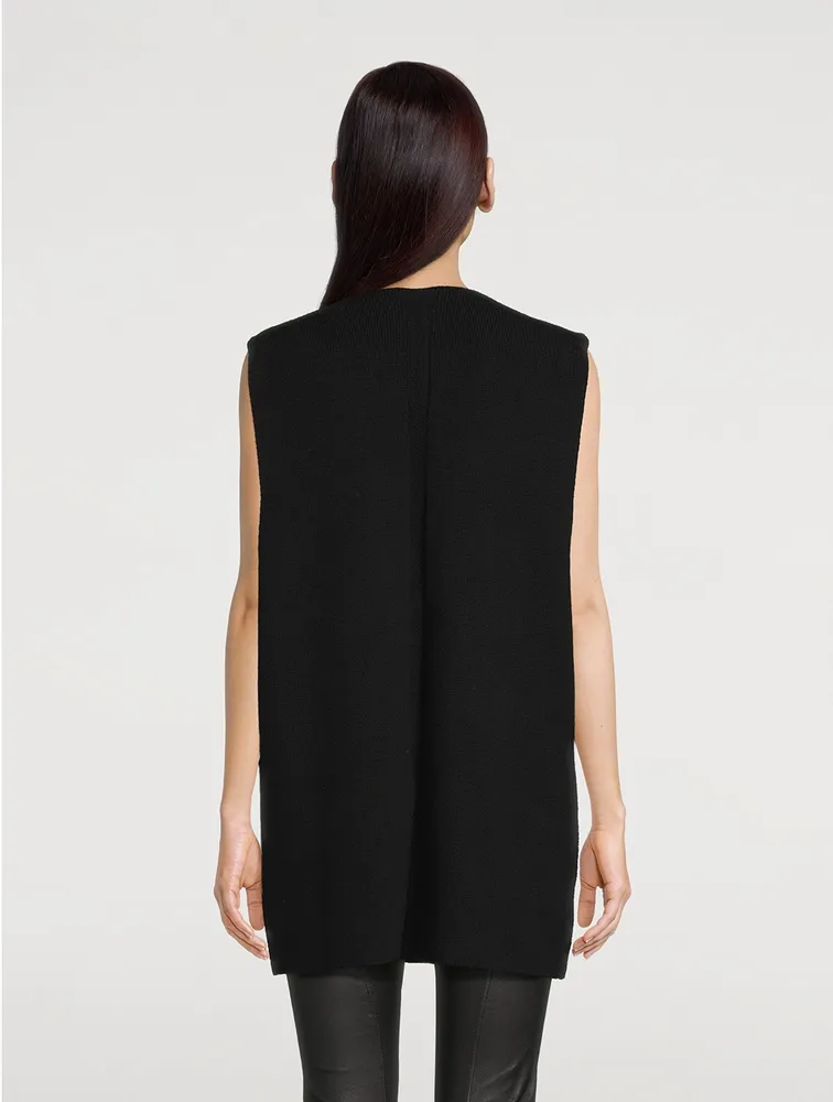 Cashmere And Wool Sleeveless Sweater