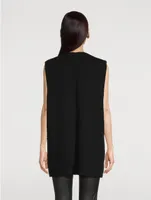 Cashmere And Wool Sleeveless Sweater