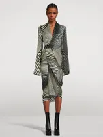 Wrap Dress Rev Print