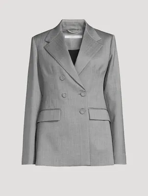 Wool Double-Breasted Blazer