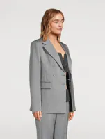 Wool Double-Breasted Blazer