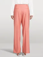 Wool Wide-Leg Pants