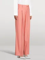 Wool Wide-Leg Pants