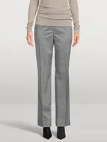 Wool Straight-Leg Pants