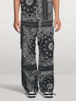 Cotton Pants Bandana Print