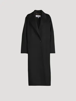 Wool And Cashmere Single-Breasted Coat