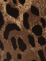 Cropped Turtleneck Leopard Print