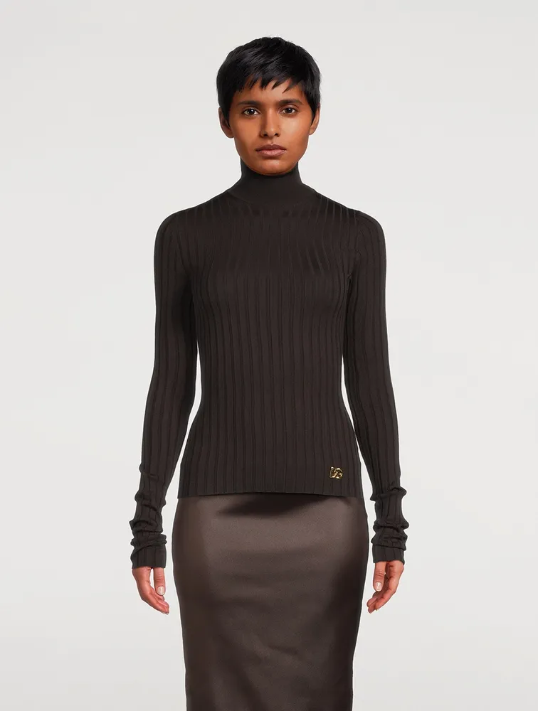 Rib-Knit Turtleneck