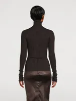 Rib-Knit Turtleneck