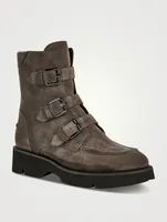 Benwin Suede Combat Boots