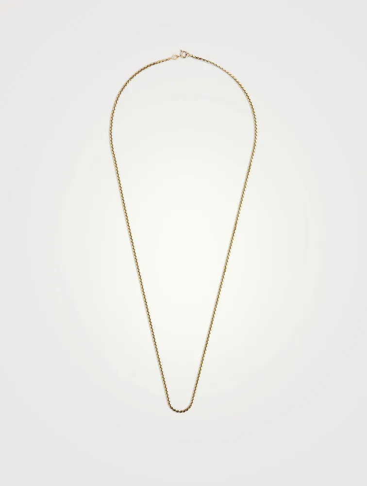 Vintage 18K Gold S-Link Chain Necklace