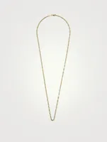 Vintage 18K Unoaerre Textured Mariner Chain Necklace