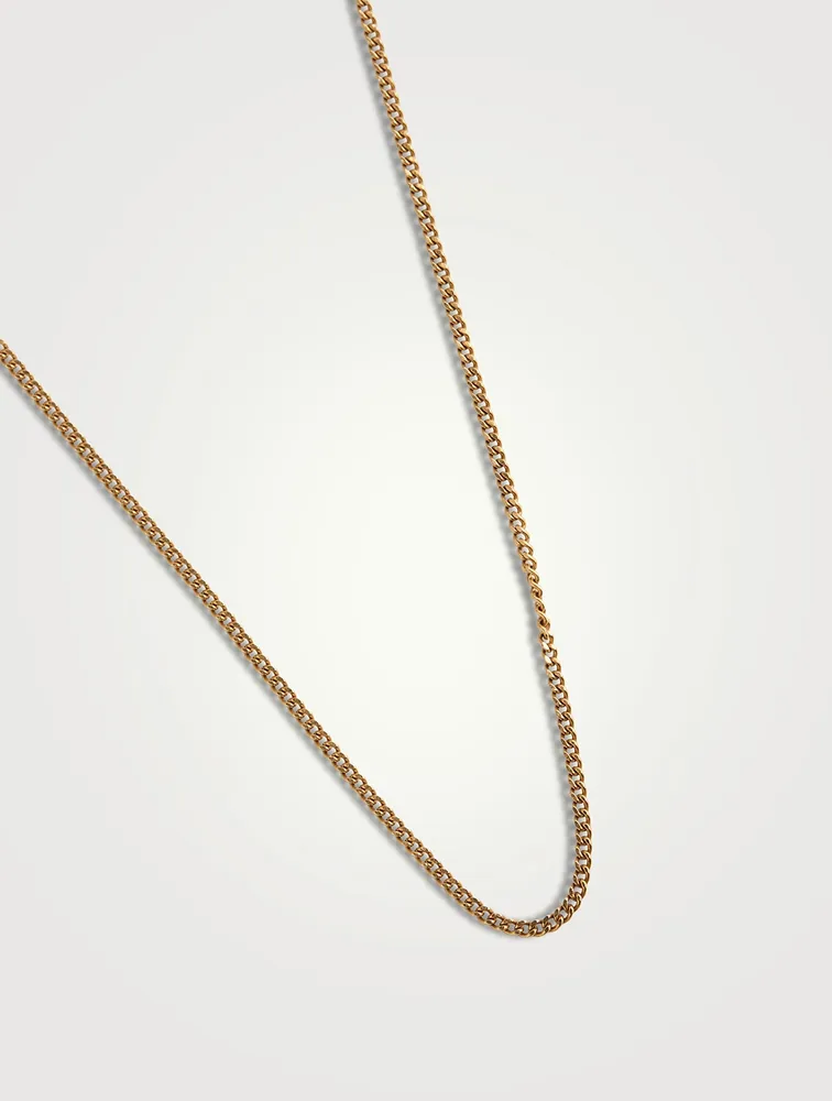 Vintage 19.2K Gold Curb Chain Necklace