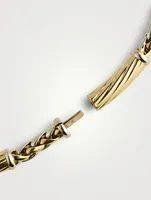 VIntage 18K Two-Tone Gold Twist Bar Necklace