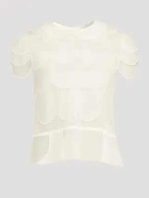 Frilled Organza Blouse