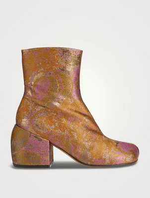 Jacquard Ankle Boots