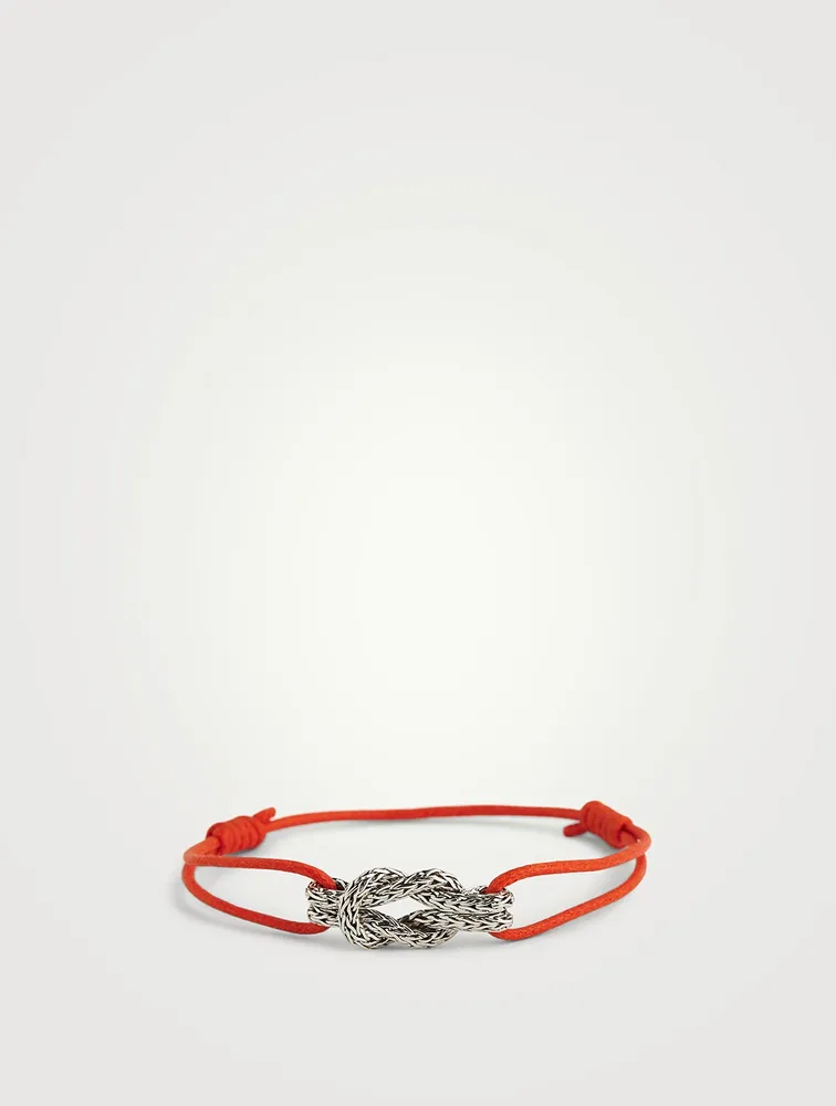 Love Knot Bracelet With Cotton Cord