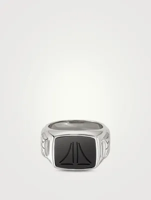 Signet Ring With Onyx