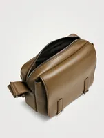 Leather And Jacquard XS Military Messenger Bag