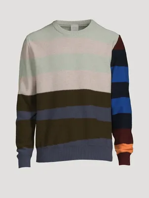 Lambswool Sweater Striped Print