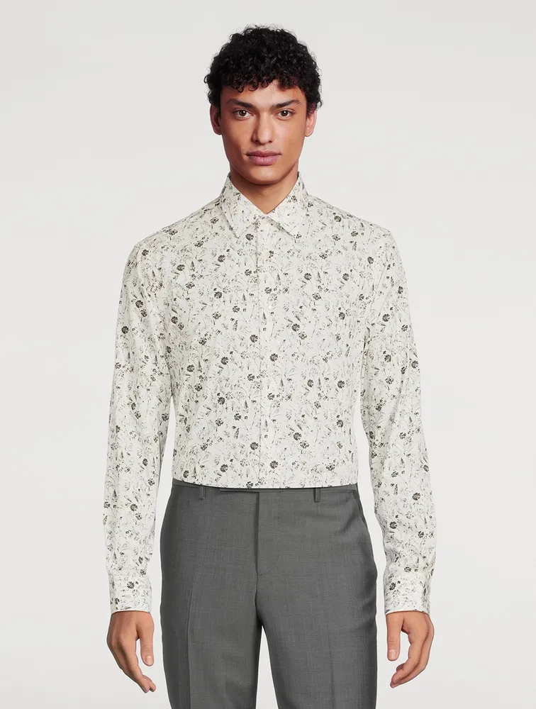 Tailored Shirt Floral Print