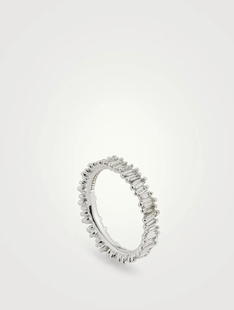 Fireworks 18K Gold Eternity Ring With Diamonds